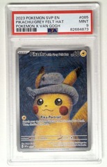 V1279: 2023: Pikachu/Grey Felt Hat: SVP085: Scarlet & Violet Promo: PSA 9: MINT: 82684873